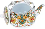 Mobestech 1Pc Thickened Enamel Teapot Water Boiling Kettle for Gas and Induction Cookers Capacity Practical Teapot with Artistic Design for Heating Tea Mulled