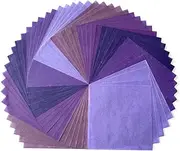 Natural Fiber Mulberry Tree Mulberry Paper Sheets 8 x 8 Inches 50 Sheets Square Origami Paper Arts Folding Craft, Square Folding Paper for DIY Crafts (Purple Tone, 8"x8")