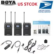 New Boya BY-WM8 Pro-K2 Upgraded UHF Dual-channel Wireless Microphone System Kit