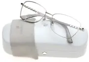NEW SWAROVSKI DAHLIA SW 4109 016 SILVER EYEGLASSES GLASSES 57-16-140 B39mm Italy