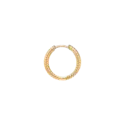 (W) Pandora Moments Small Charm Hoop Earrings Gold Plated