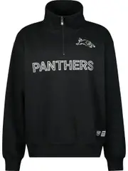 Panthers NRL Womens 1/4 Zip Sweat Top