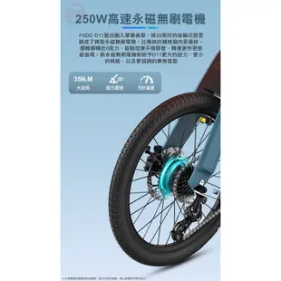 FIIDO D11電動腳踏車 輕型17KG 20吋胎 3段電助力 七段人力變速系統[趣嘢]趣野