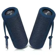 X21 Dual Portable Bluetooth Wireless Speakers Waterproof for Booming Stereo w...