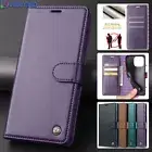 For Samsung S24 S23 S22 S21 S20 FE Ultra A55 A15 Case Leather Wallet Flip Cover