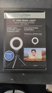 LuMee Studio Mini Ring Light with TriPod Stand for Influencers creators SELFIES