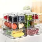 10 Pack Fridge Organiser Refrigerator Storage Box Food Container Set BPA Free