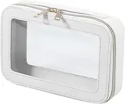 [Generic] Clear Makeup Bag - Clear Cosmetic Bag Lightweight Makeup Bag | Clear Travel Makeup Bag Transparent Multipurpose Travel Makeup Bag Portable Cosmetic Storage Bag, beige, Siehe Beschreibung, Art Deco