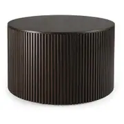 Ethnicraft Mahogany Roller Max Round Coffee Table