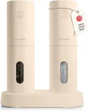 LARS NYSØM Electric Salt and Pepper Grinder Set I Automatic Salt and Pepper
