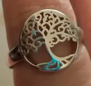 Sterling Silver Tree of Life Ring (Round)