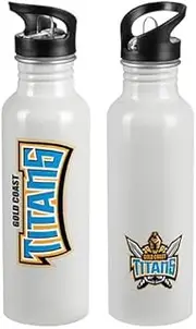 Gold Coast Titans NRL Aluminium 750ml Sipper Drink Bottle Solid Colour