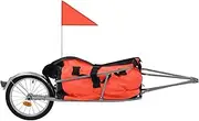 Bike Trailer Cargo,Single Wheel Cargo Trailer,Heavy Duty Cargo Storage,Utility Cart,with Canvas Liner,Large Tires,for Carrying Luggage