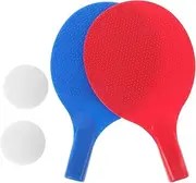 Portable Table Tennis Kit Set of 2 Lightweight Rackets Training Balls for Boys and Girls Beginners