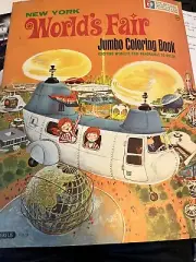 VTG/NEW YORK WORLD’S FAIR 1964-1965 JUMBO COLORING BOOK/NOS~Excellent Condition