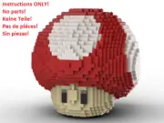 LEGO Super Mushroom building instruction - Super Mario INSTRUCTIONS ONLY