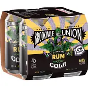 Brookvale Union Rum & Cola Can 330ml