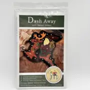 ‘Dash Away’ Reindeer Jerome Thomas Designs Appliqué Pattern Decorative Ornament