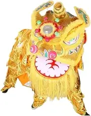 BEPABDFBD Lion Dance Prop Lion,Chinese Lion Dance Traditiona Wool Lion Dance Head Unique Stylish Silk Dragon Dance Chinese Traditional Festival Dragon Dance Outdoor Activities Lion Dance