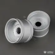 LESU 1Pair Metal Rear Wheel Hub for AOUE1050 1/14 RC Hydraulic Tractor Accessory