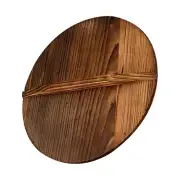 Frying Pan Lid Chinese Wok Lid Wooden Wok Lid Wok Wood Cover Wood Wok Lid Handle