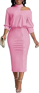 [HugeNice] Women's Summer Plus Size Sundress Casual Loose African Maxi Dress