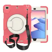iPad Case For iPad 9.7/Air 2 with 360��Swivel Stand-Begonia Red
