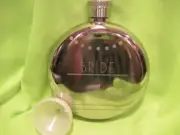 Things Remembered 5oz. BRIDE Engraved on Front Stainless Steel Flask with Funnel