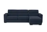 ANGUS Fabric Right-Hand Facing 3 Seater Chaise with Sofa Bed