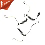 Fishing Bait Cage Lure Copper Trap Basket Feeder Holder Hooks Fishing Tackle