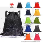 LIGHTWEIGHT WATERPROOF DRAWSTRING BACKPACK / SPORTS BACK PAC