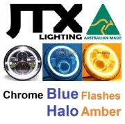JTX Chrome BLUE Lights suits Toyota Landcruiser HZJ75 60 70 73 75 78 79 series (for: Toyota)