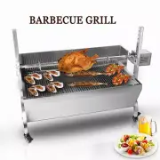 Electric Commercial Charcoal Barbecue Spit Roaster Grill Rotisserie Outdoor BBQ