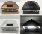 1/2/4/6/8/10/12-Pc Solar Black/Copper/White 4"/5"/6" Wood&PVC Post Cap LED Light