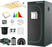 MARS HYDRO 2X2 Grow Tent Kit Complete TS600 LED Grow Light Full Spectrum Indoor