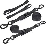 Strgenie Cam Buckle tie Down Straps 6 Feet 1200lbs Break Strength, 4pcs Heavy Duty tie Down Straps with Hooks and Soft Loops for Motorcycle, Dirt Bike, Trucks, Kayak, Car
