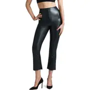 Commando Faux Leather Flare Crop Pull-On Pants