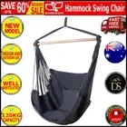 Gardeon Hammock Swing Chair - Grey Durable Polyester Cotton Smooth natural New..