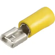 Narva Female Terminal - Yellow, 6.3mm, Blade