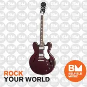 Epiphone Noel Gallagher Signat Riviera Electric Guitar Semi-Hollow Dark Wine Red