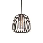 Eglo Lighting Espinal Pendant Light Small - Bronze Strip Cage