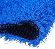 Artificial Grass 3cm Blue Realistic Artificial Grass Synthetic Fake Grass with Drainage Holes for Indoor Outdoor Garden Landscape(79x157in)