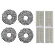 8pcs Replacement Parts For V12 V10 Robot Vacuum Cleaner Accessories Washable Mop Cloth Hepa Filter