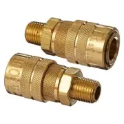 (S-716) Npt Macho De 1/4" Estilo M (Industrial) Accesorio De Aire Quick Conn....