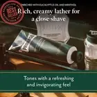 Refreshing Shaving Cream with Eucalyptus Oil & Menthol for Men - 150ml
