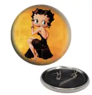 Retro Sexy Betty Boop 2 1/4" Pinback Button Pin Hand-Pressed