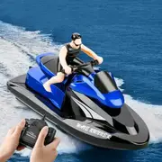 2.4G Rc Boat Motorcycle Speedboat 20 Km/H Radio Remote Control High Speed Ship Water Game Gift For Kids Color Blue
