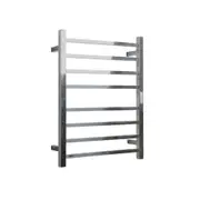 HOTWIRE Hotwire Heated Towel Rail - Square Bar (H700mmxW530mm) with Timer - Chrome