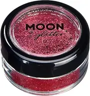 Fine Glitter Shakers by Moon Glitter – 100% Cosmetic Glitter for Face, Body, Nails, Hair and Lips - 5g - Red