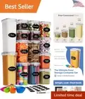 Food Storage Containers with Lids - Versatile Pantry Organization - 14 PC
